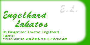 engelhard lakatos business card